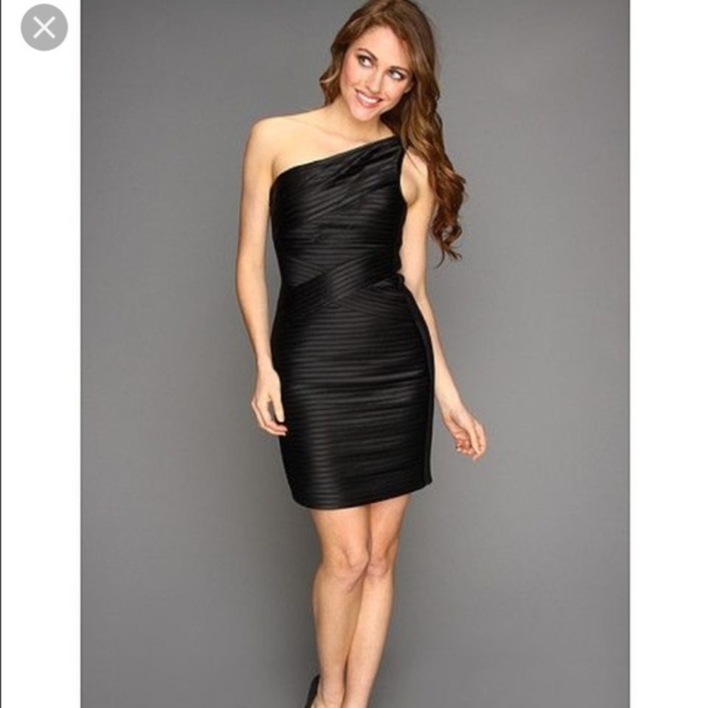 BCBG  Mamie One-Shoulder Bandage Dress SIZE 6
